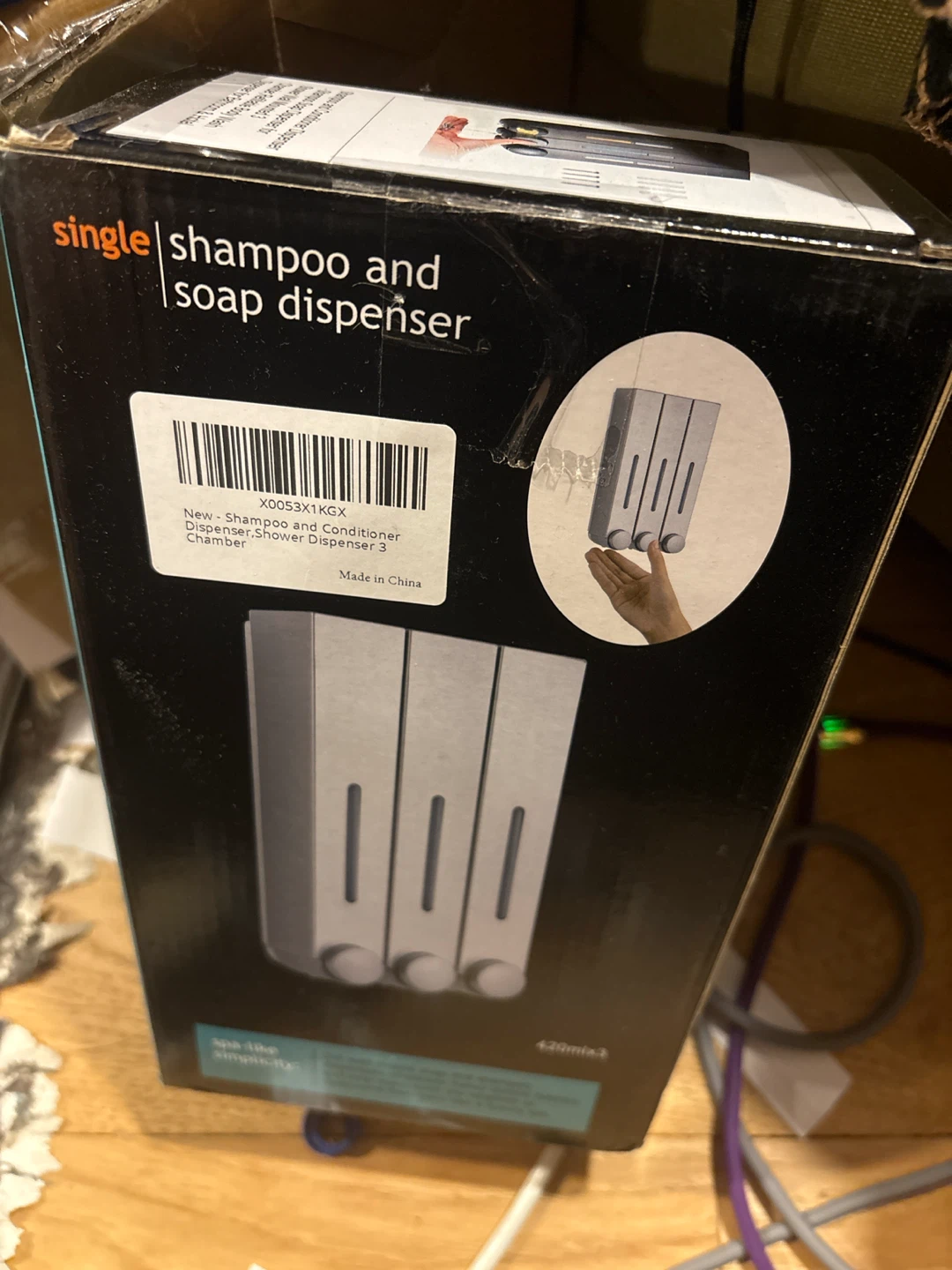 3 Chamber Shampoo and Conditioner Dispenser - photo 2