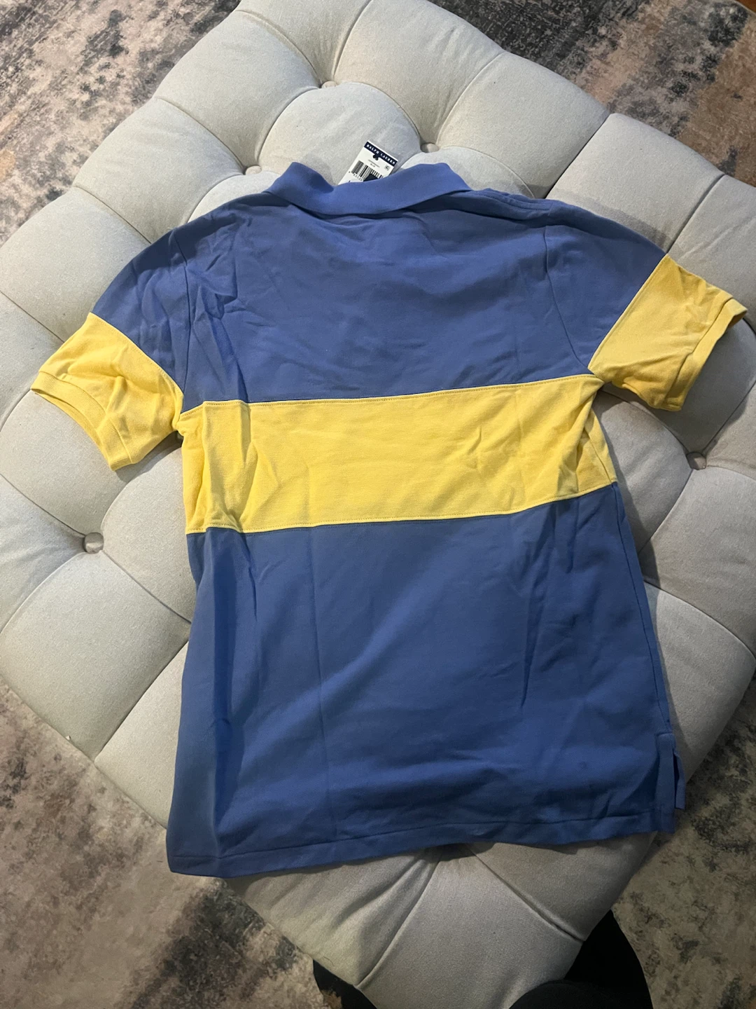 Boys Polo Ralph Lauren Blue & Yellow Polo Shirt - L/G (14-16) - photo 4