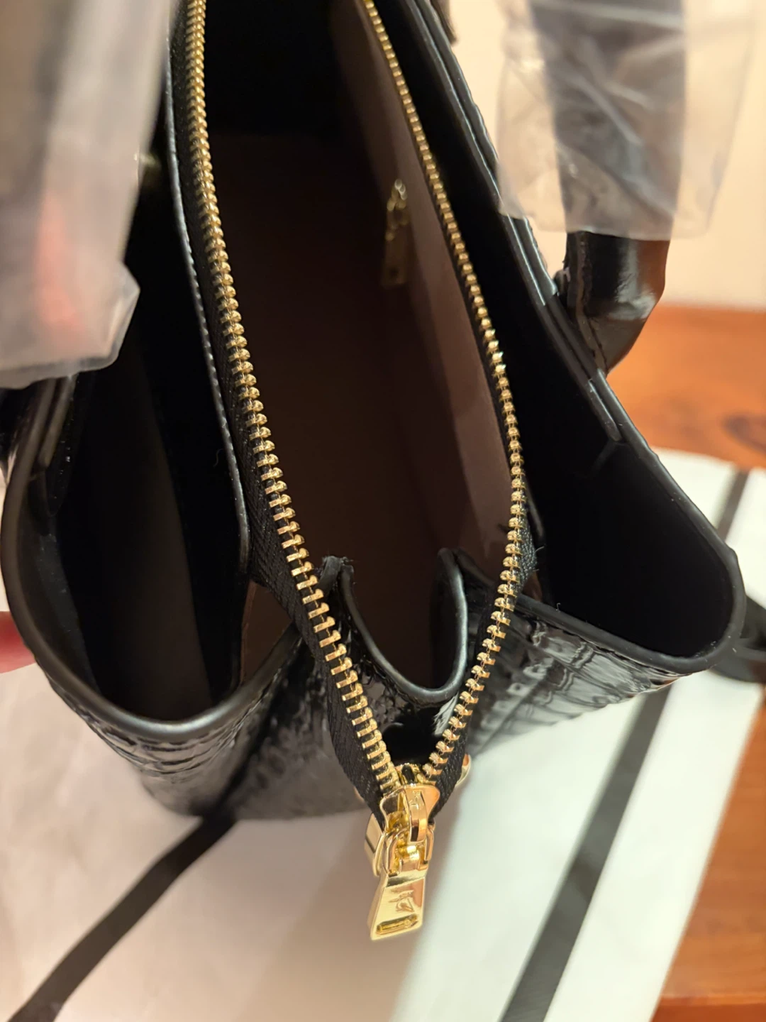 NEW ❤️ Croc Grain Genuine Leather - photo 3