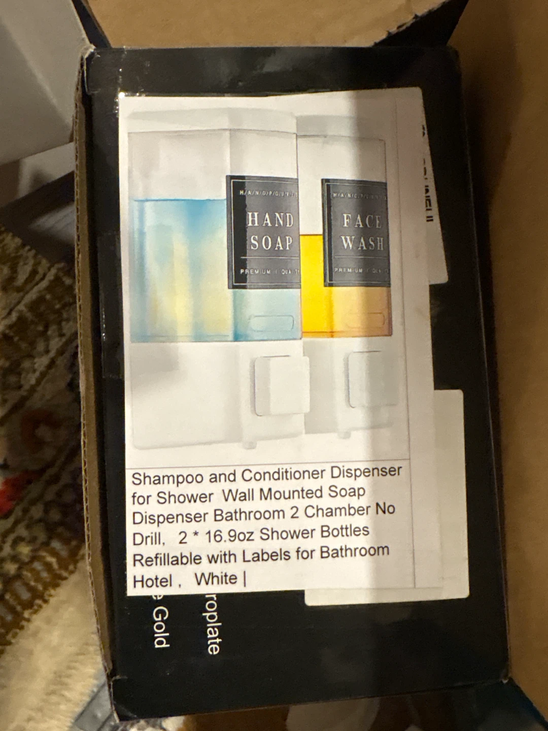 Shampoo and Conditioner Dispenser - Dual Chamber