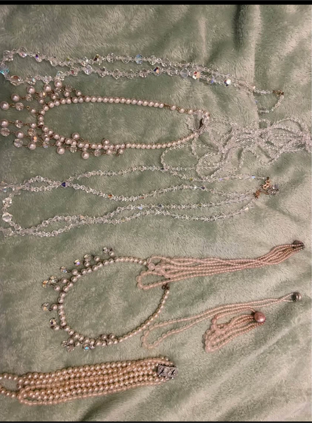 Assorted vintage costume Jewelry Necklaces and Brooches Lot
