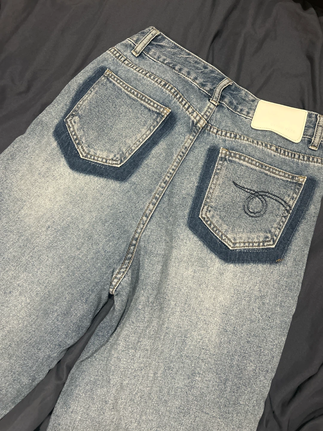 Light Wash Wide Leg Jeans - Size 28 - photo 2