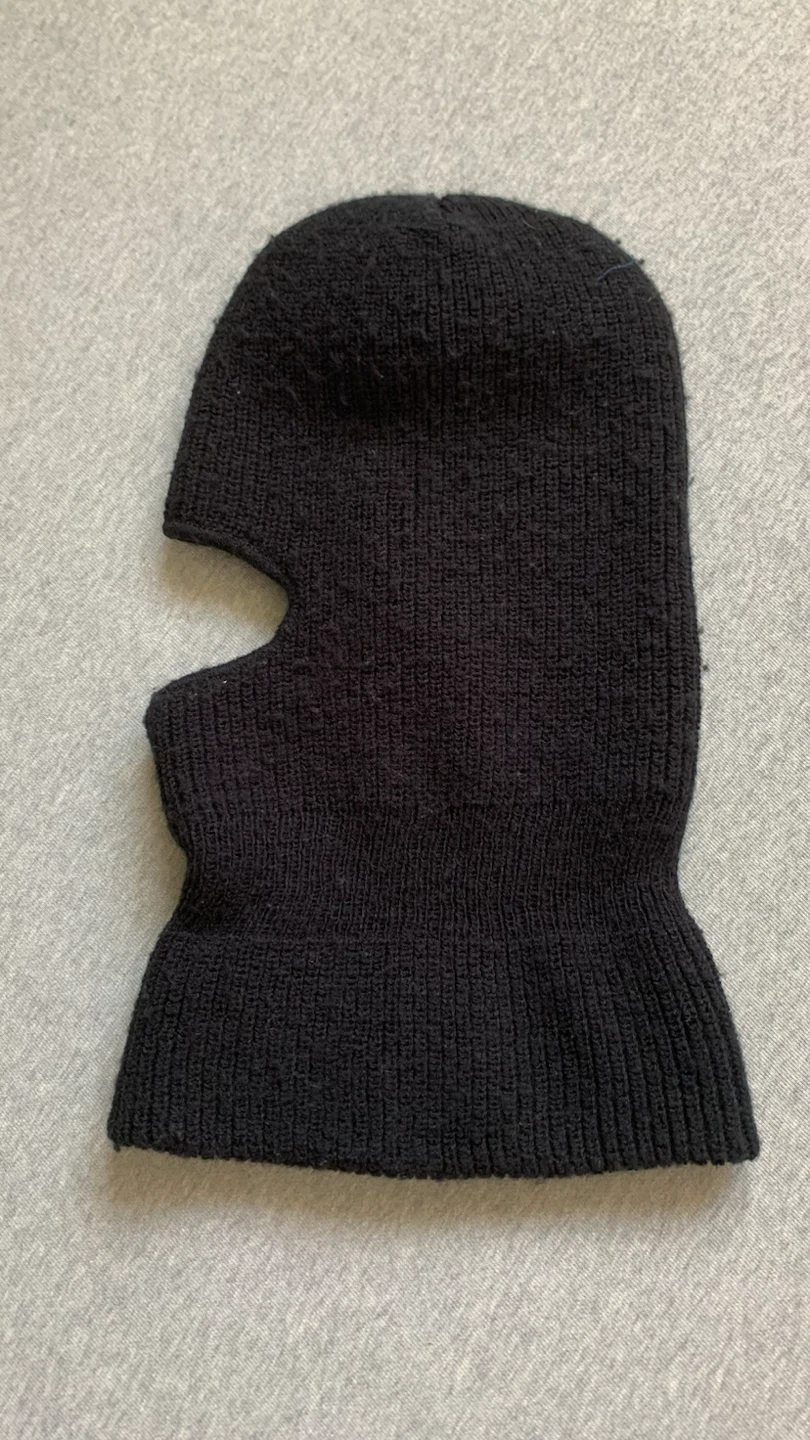 Black Knit Balaclava - 57-60 cm