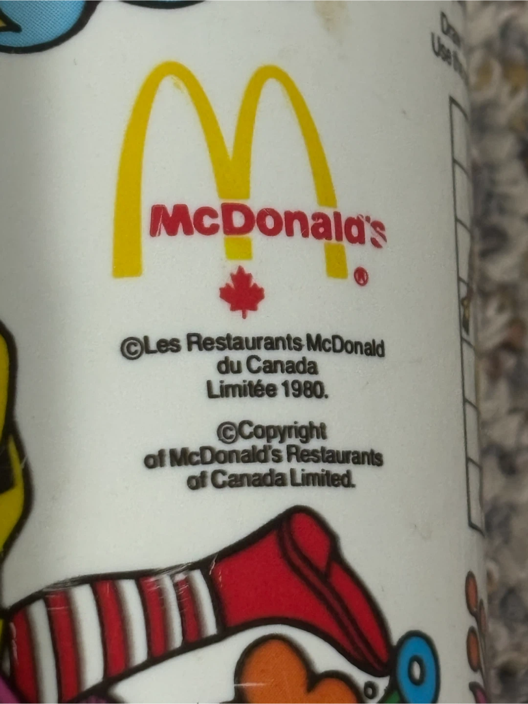 Vintage 1980 Ronald McDonald & The Gobblins Collectible Cup - photo 2