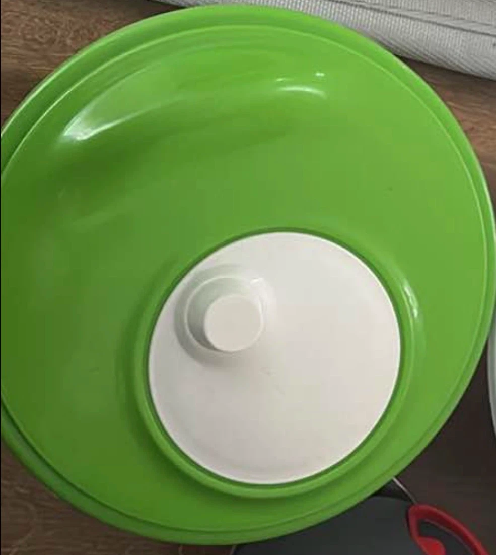 Green and White Salad Spinner