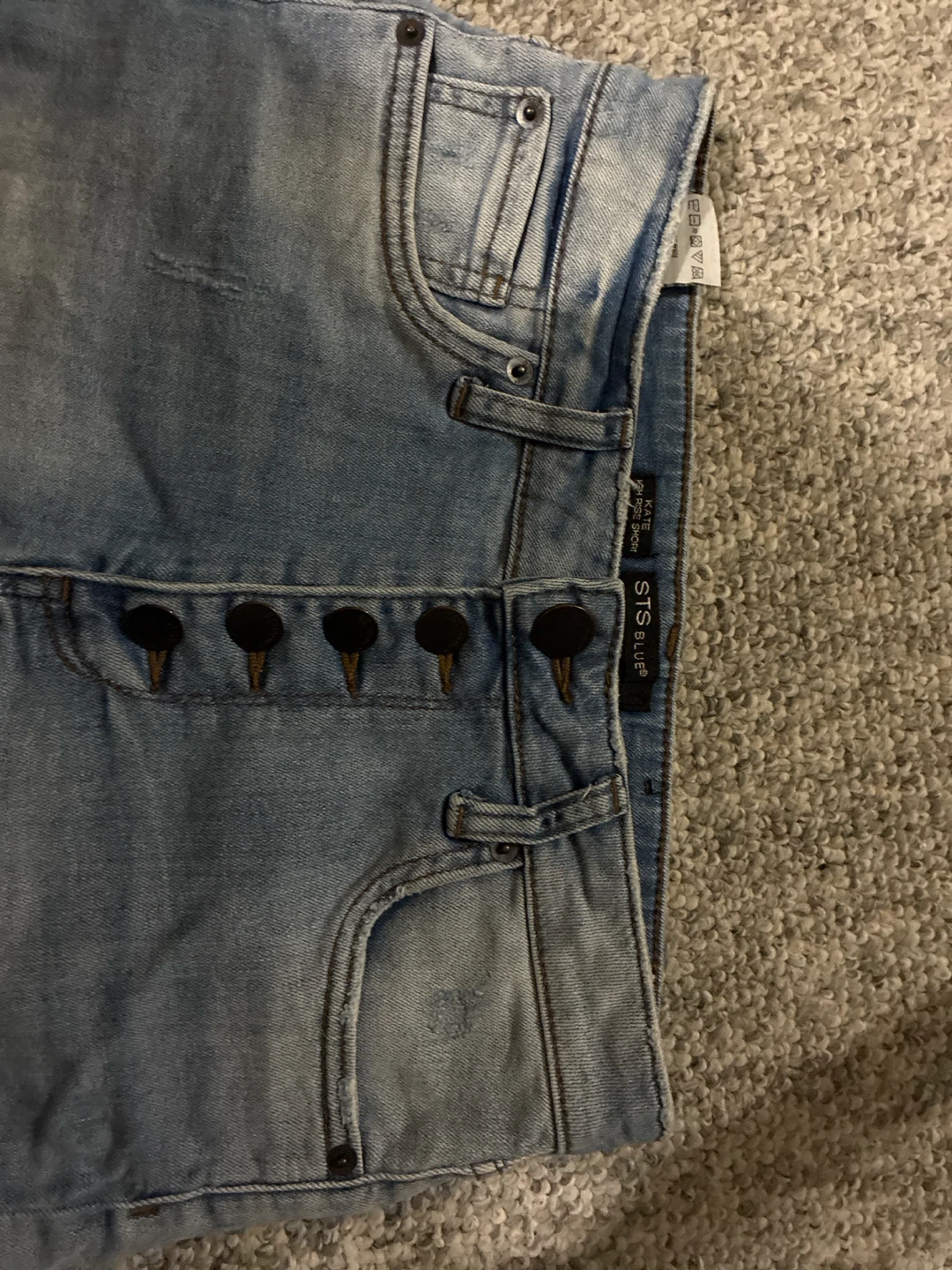STS Blue Distressed Denim Shorts - photo 4