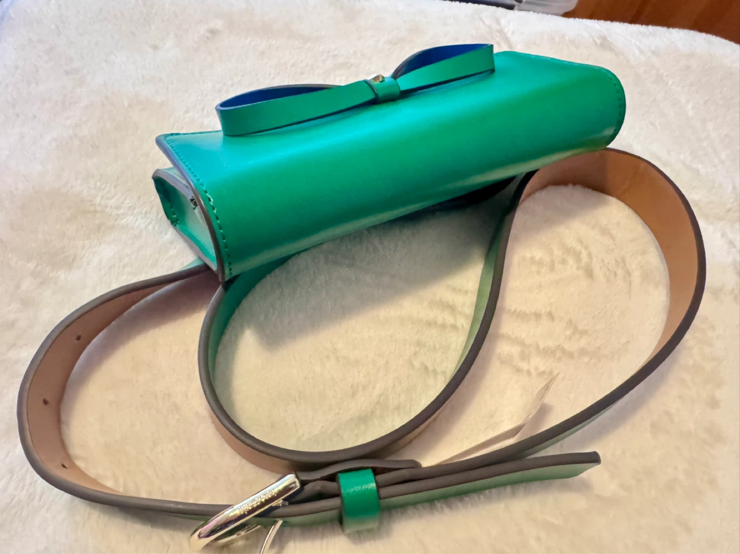 Kate Spade Green Leather Bow Belt Bag - photo 3