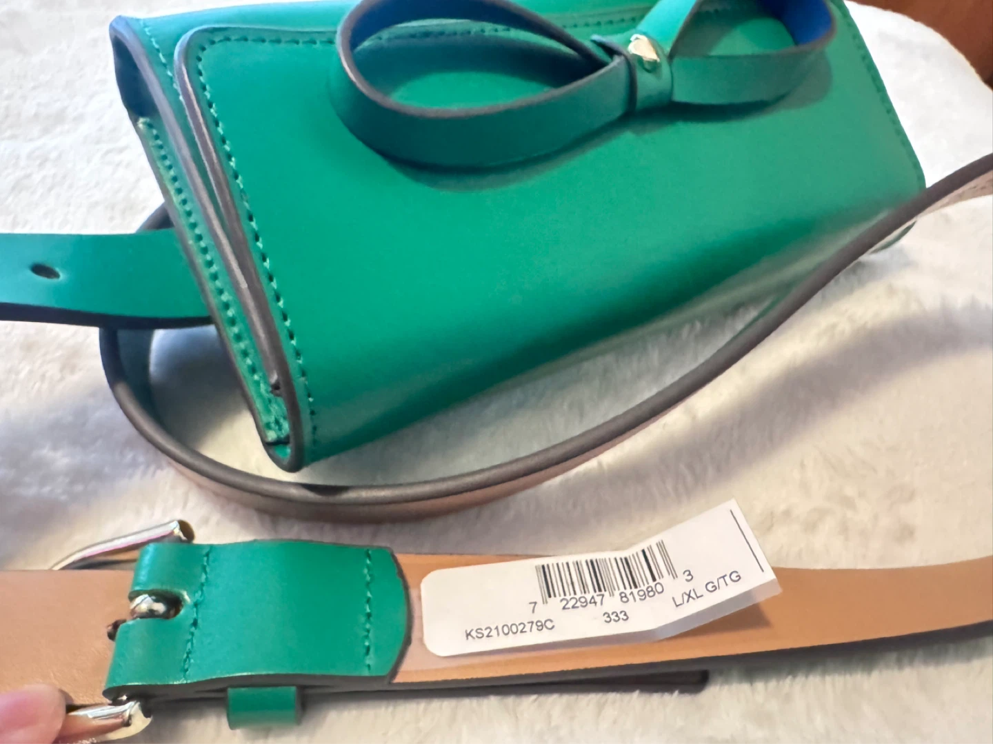 Kate Spade Green Leather Bow Belt Bag - photo 4