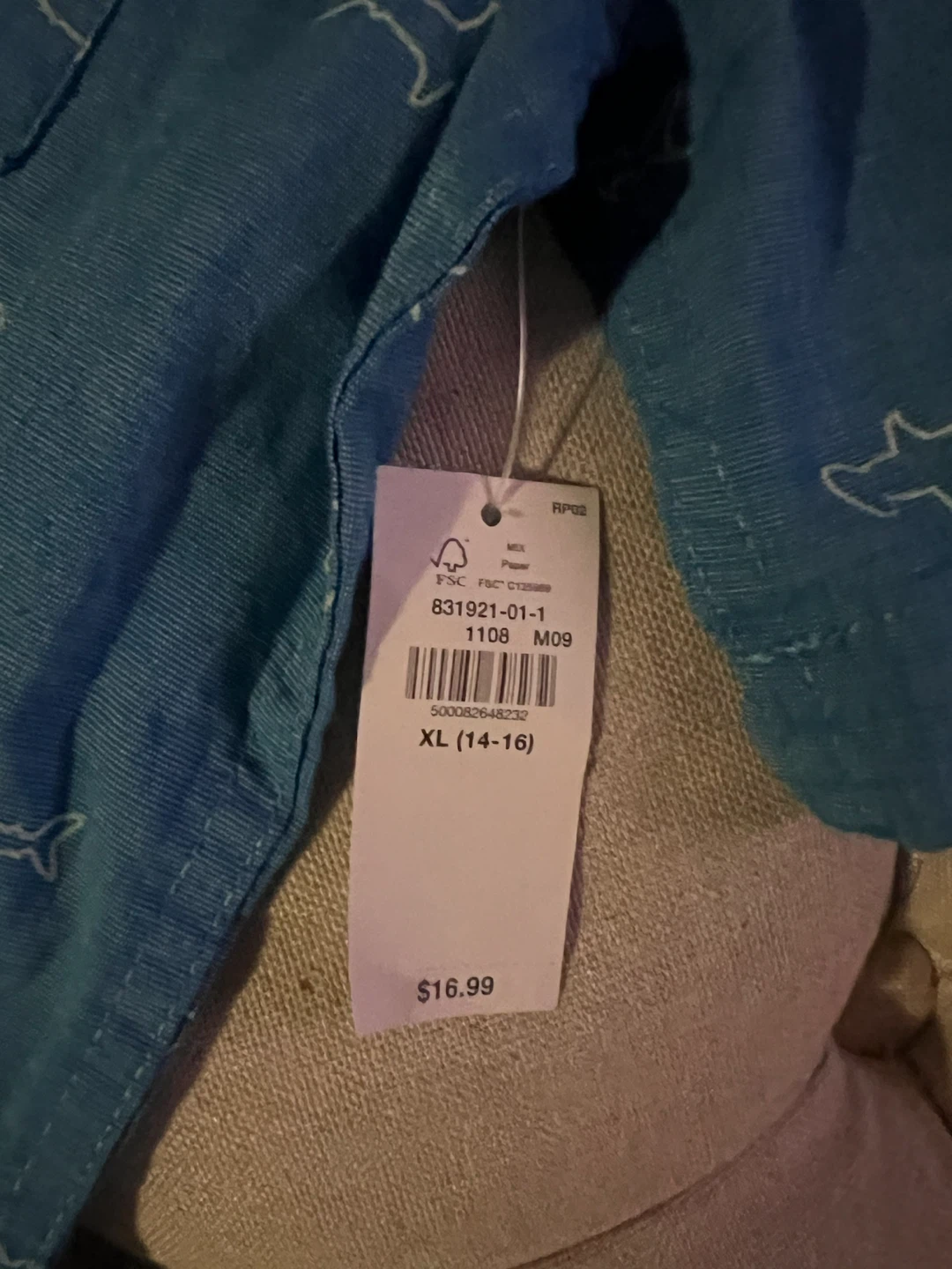 Old Navy Shark Print Short Sleeve Button-Up Shirt XL - photo 3