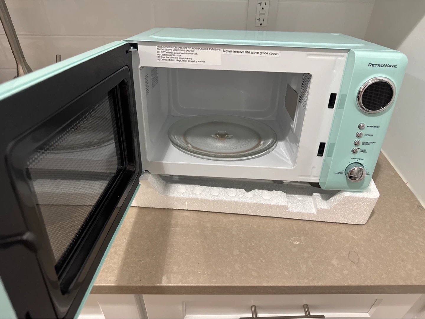 Nostalgia RetroWave Microwave - Aqua Blue - photo 3
