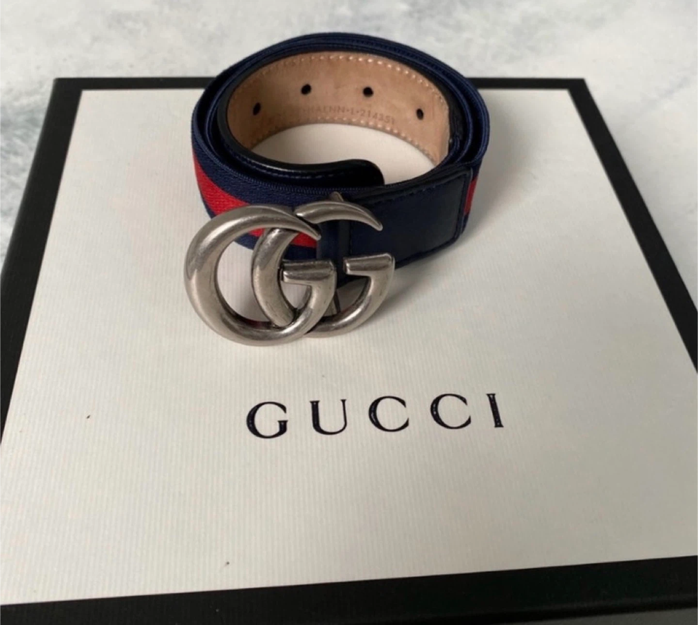Gucci belt with GG buckle