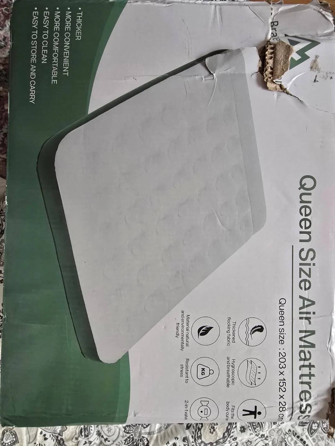Brace Master Queen Size Air Mattress