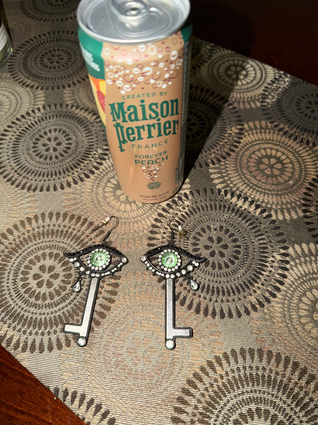 Eye Key Dangle Earrings