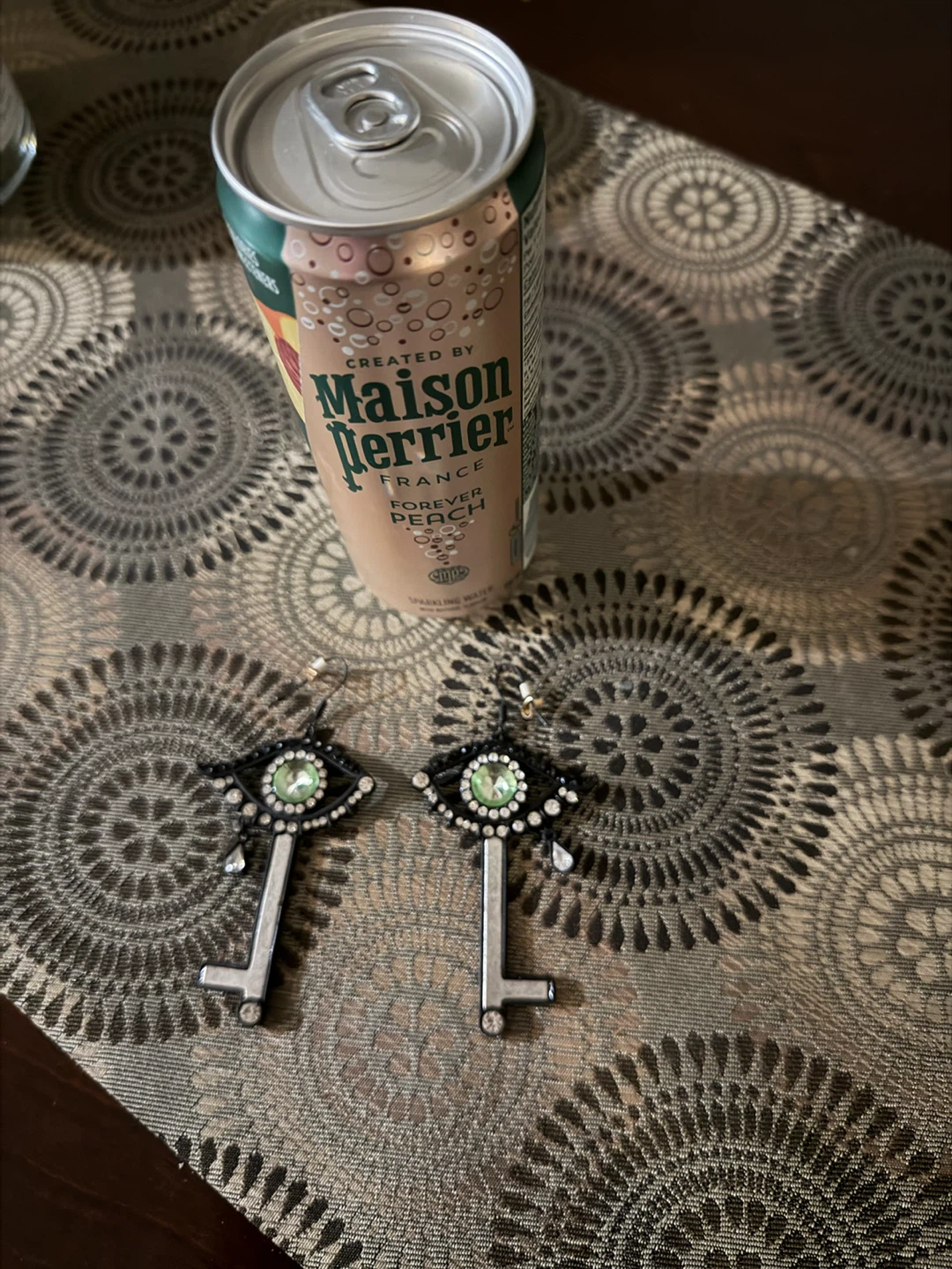 Eye Key Dangle Earrings - photo 2