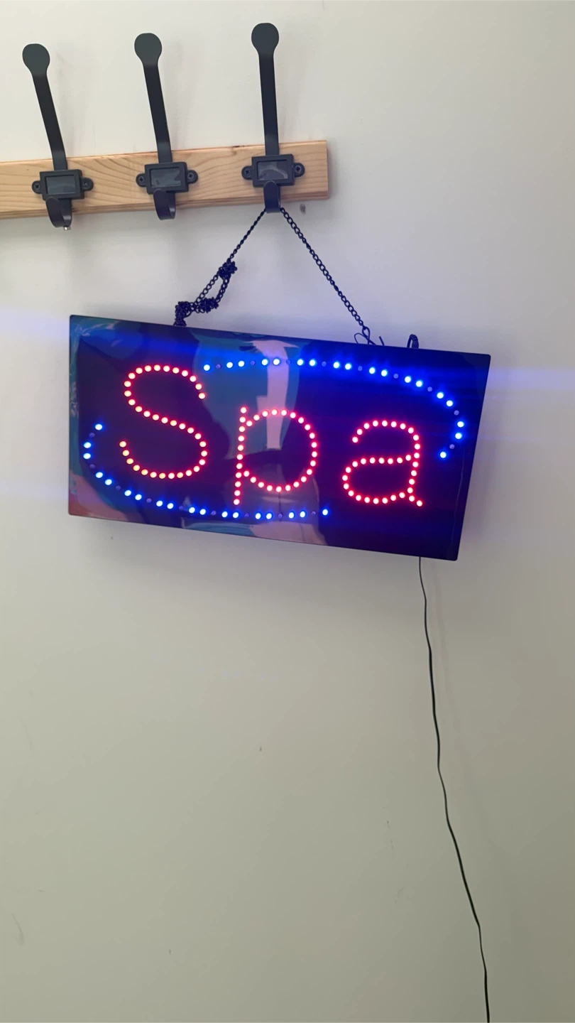 LED "Spa" Sign
