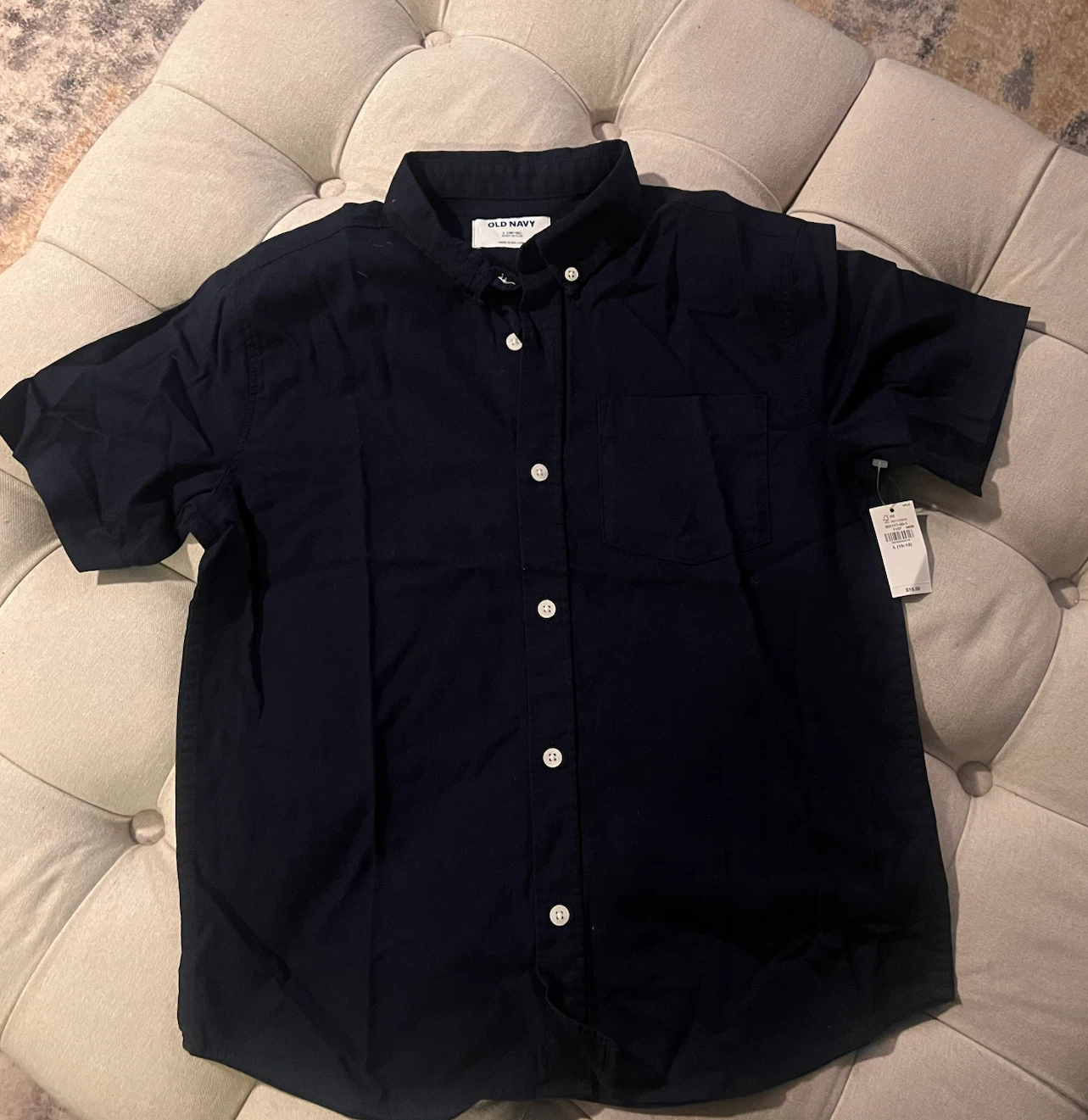 Old Navy Boys Navy Button-Down Shirt Size L (10-12) - photo 3