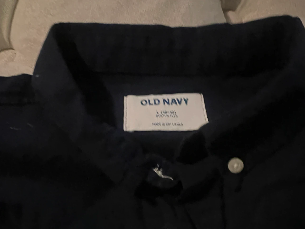 Old Navy Boys Navy Button-Down Shirt Size L (10-12) - photo 4