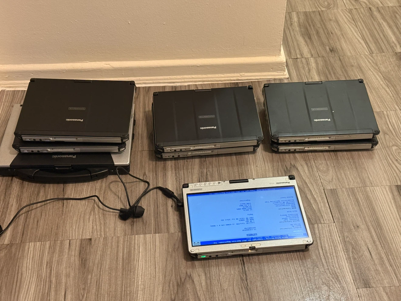 Lot of 8 Panasonic Toughbook Touchscreen Laptops (Lot of 8)