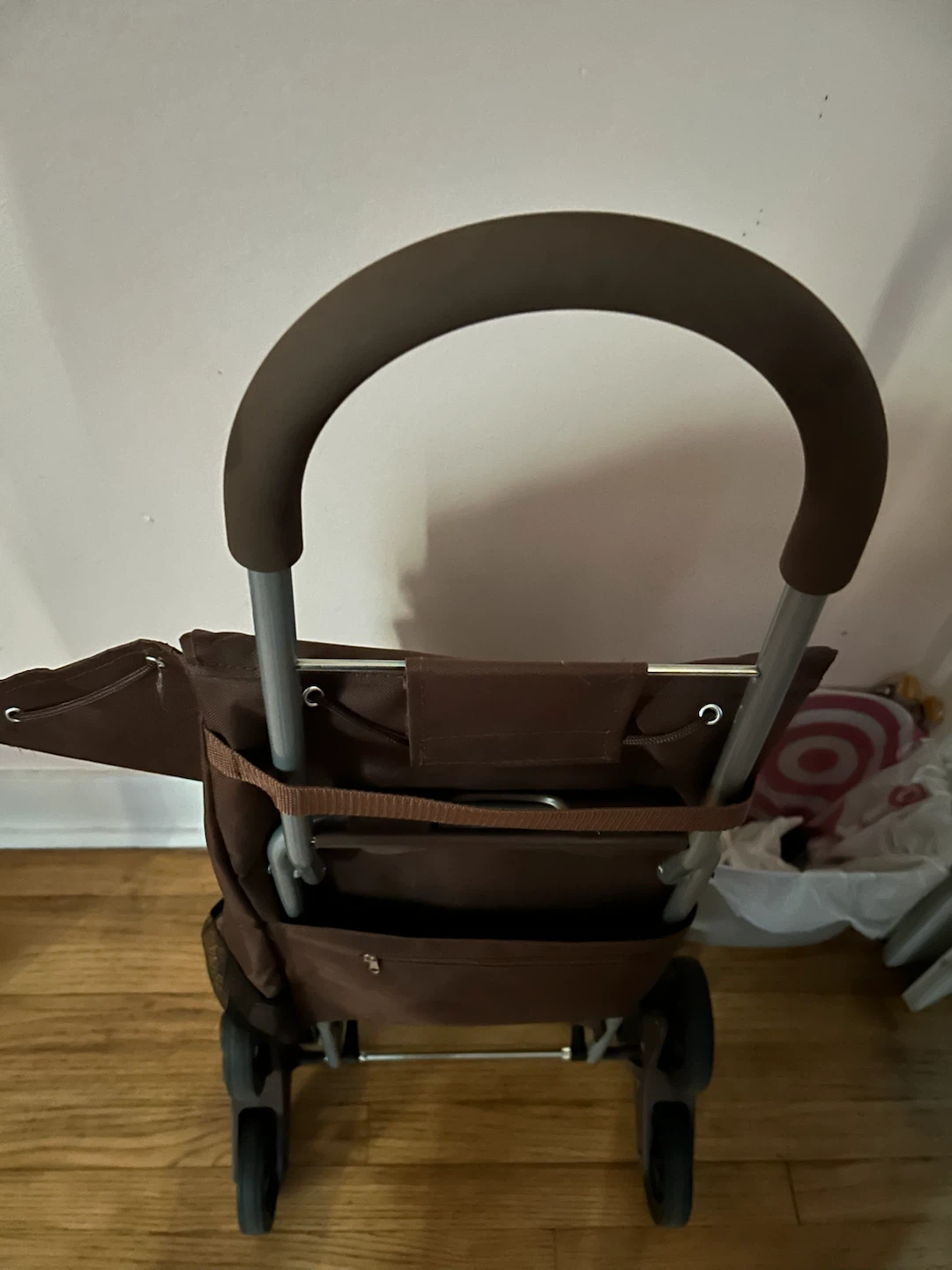 Brown Shopping Cart with Handle