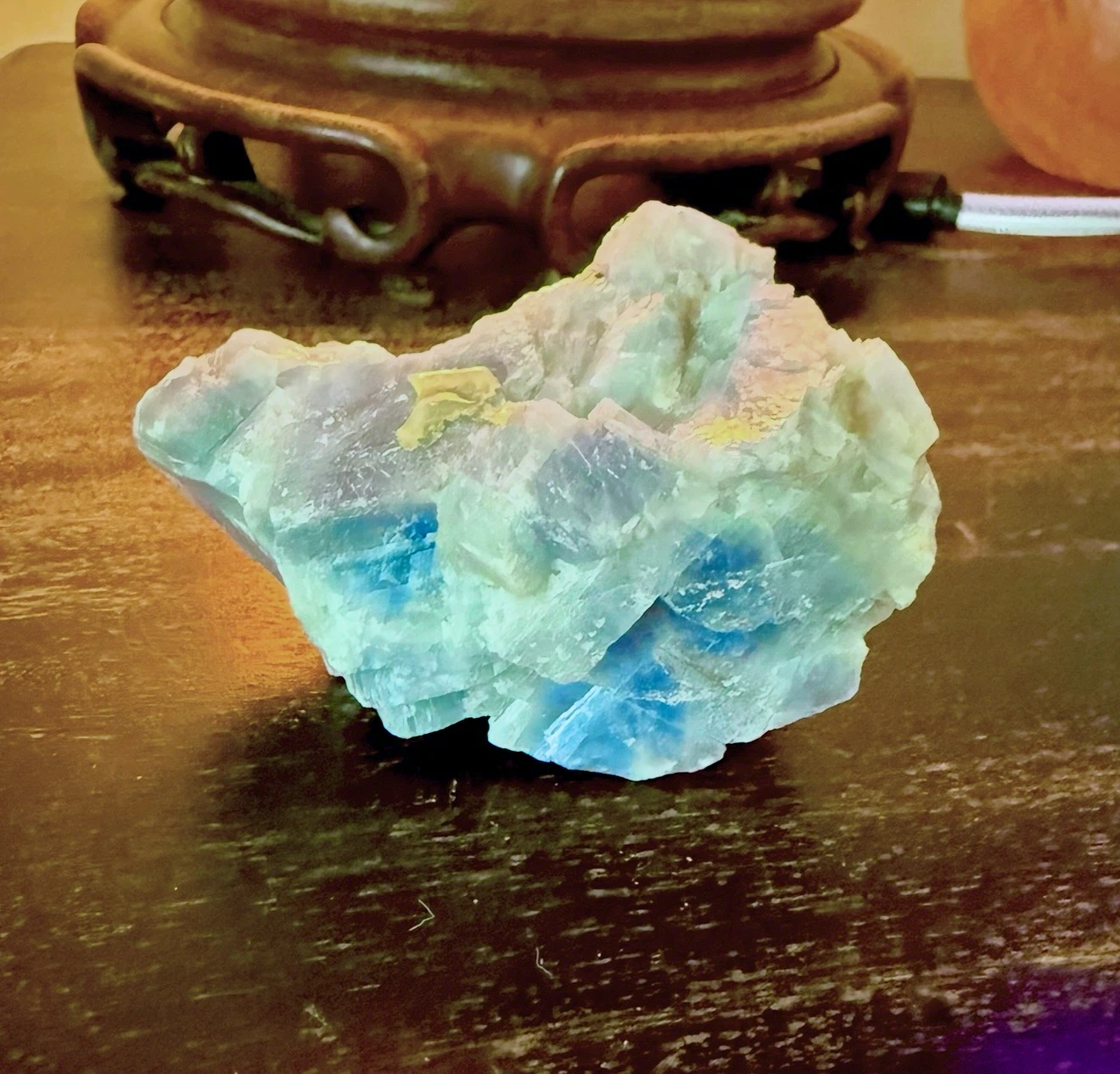 Blue Calcite Crystal From Mexico - photo 3