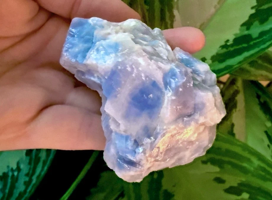 Blue Calcite Crystal From Mexico - photo 4