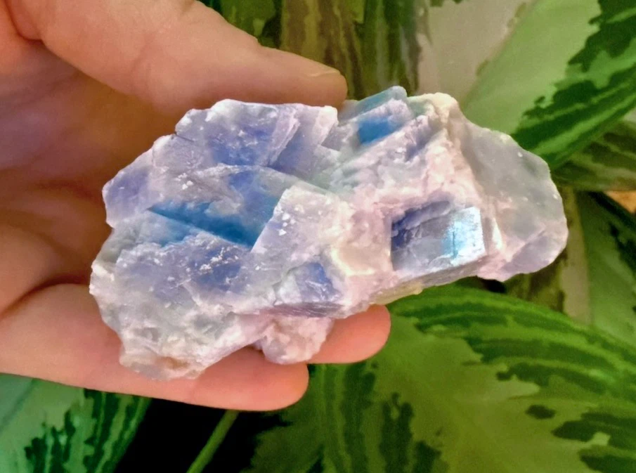 Blue Calcite Crystal From Mexico - photo 5