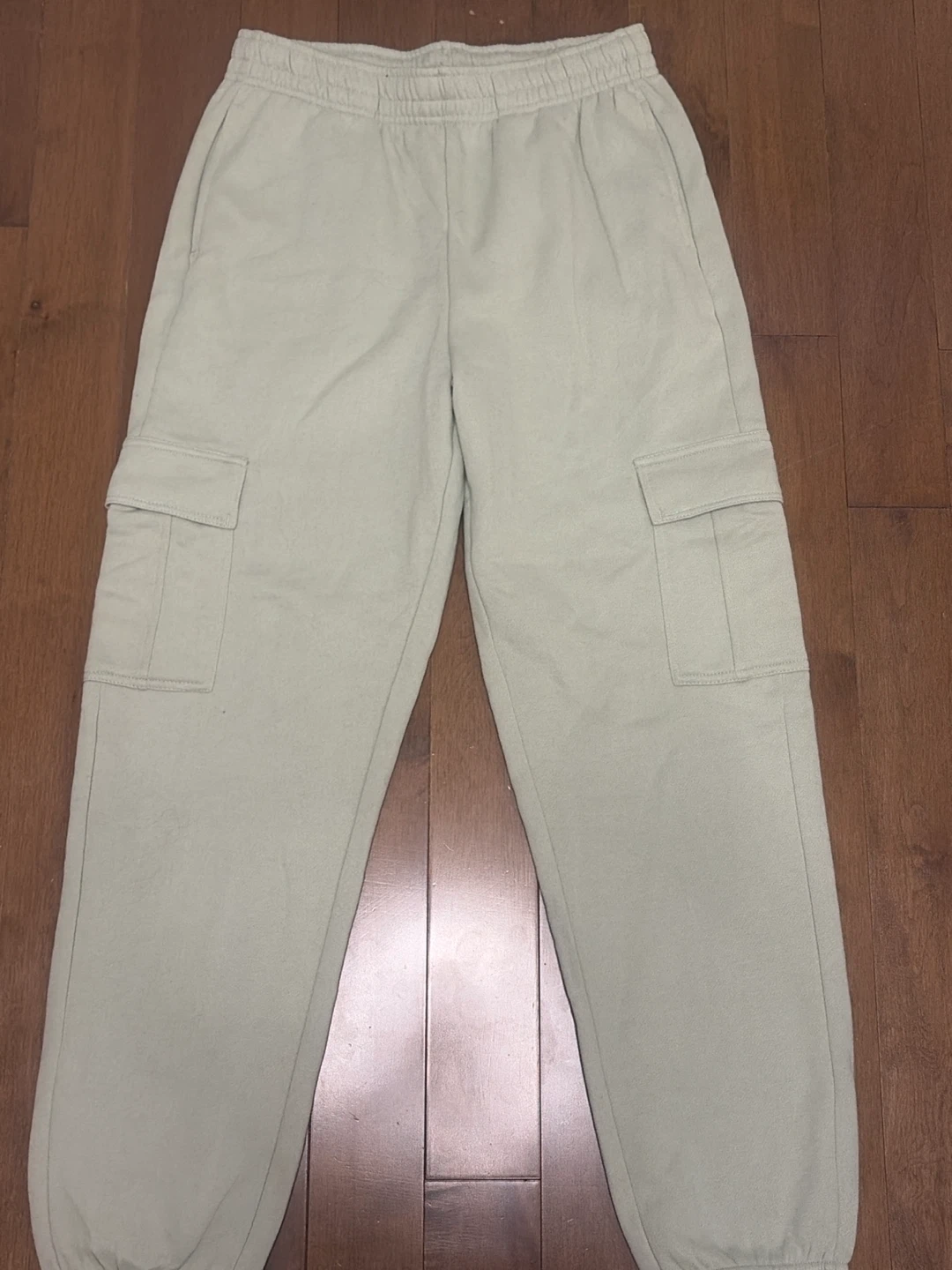 green cuffed pants - size small