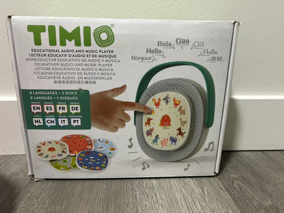 Timio Educational Audio and Music Player with 5 Discs