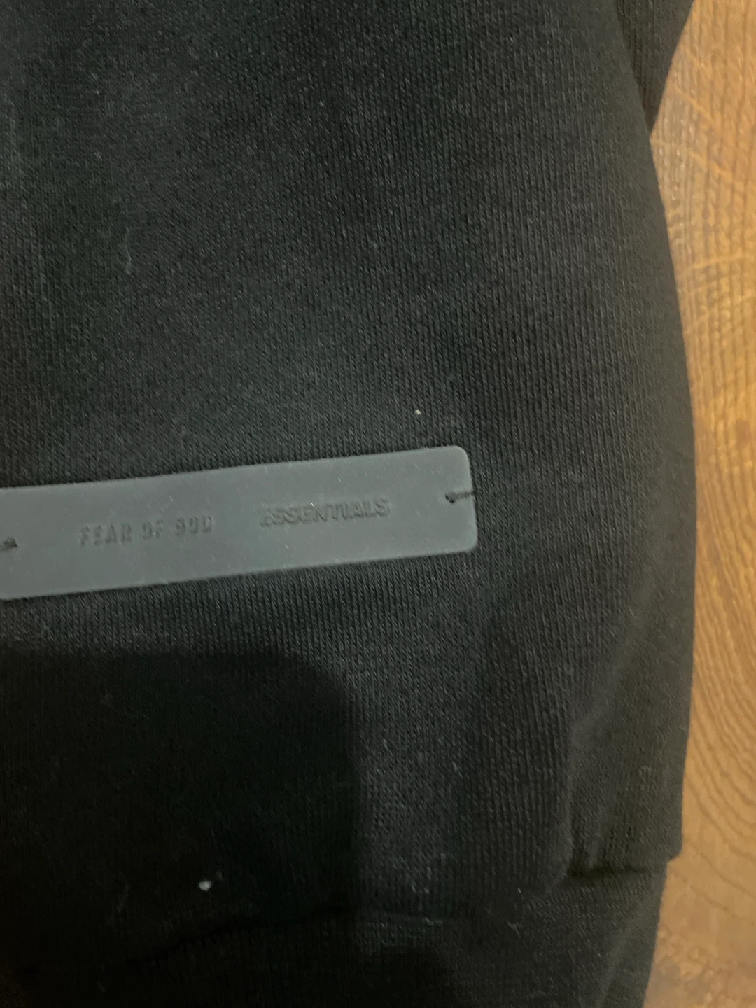 Fear of God Essentials Black Zip-Up Hoodie - photo 3