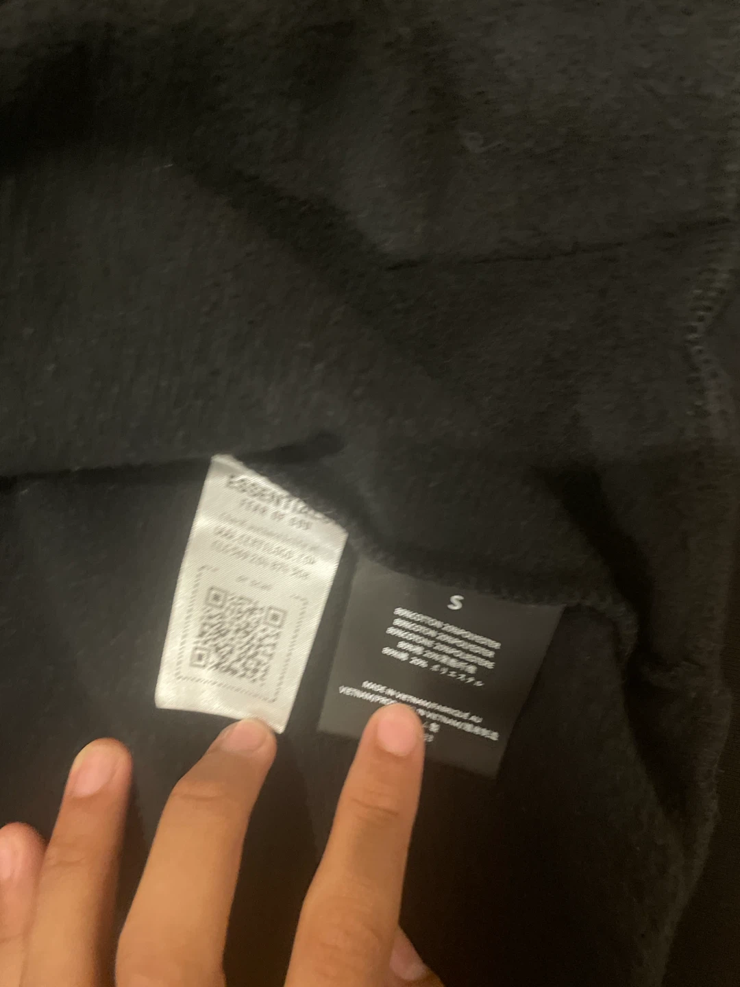 Fear of God Essentials Black Zip-Up Hoodie - photo 5