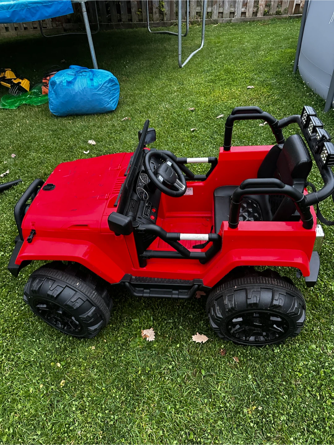 Red Kids Ride-On Jeep Toy