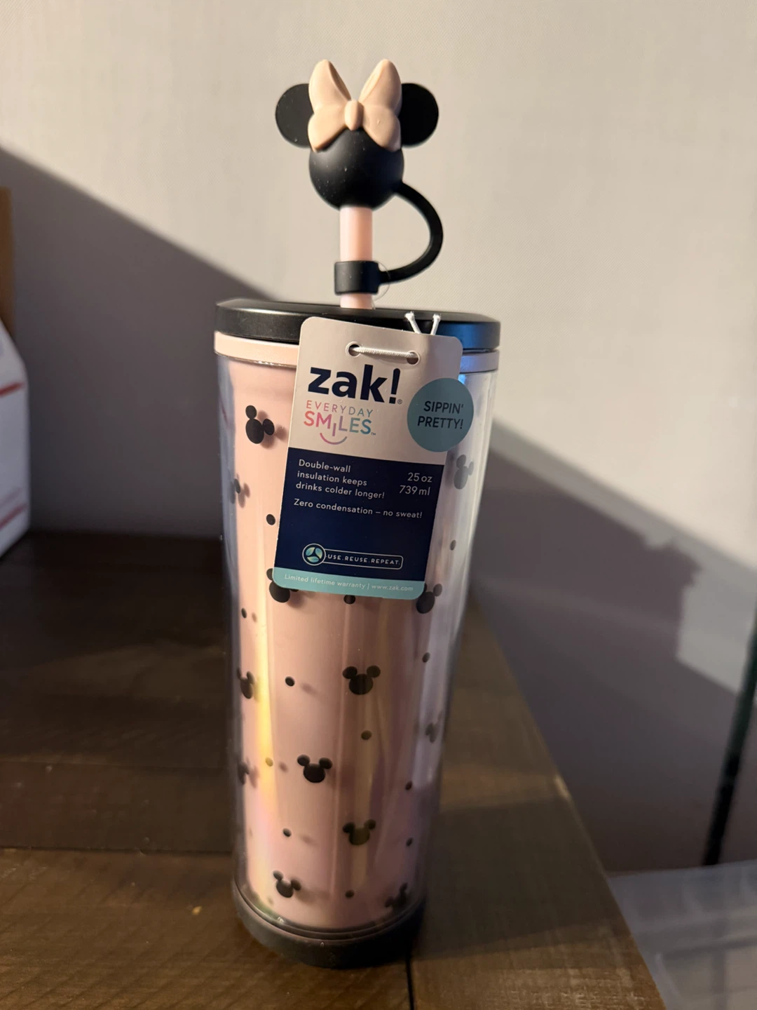 Zak! New with tag! Disney Minnie Mouse Tumbler 25oz - photo 2