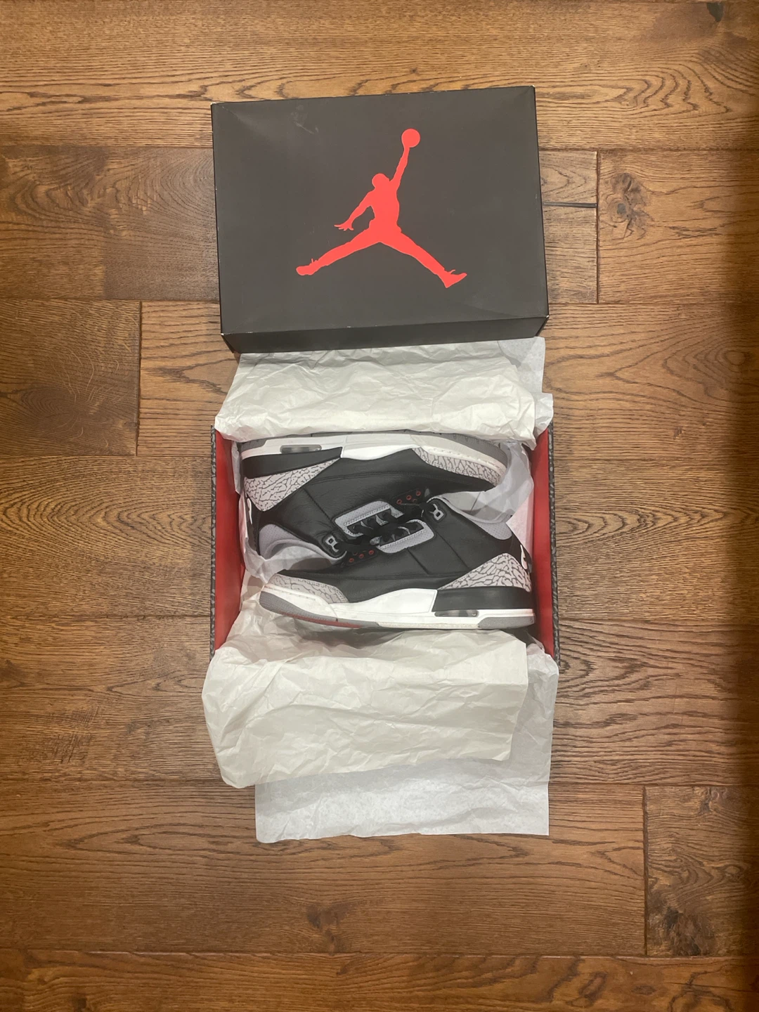 Air Jordan 3 Retro Black Cement Shoes - photo 3