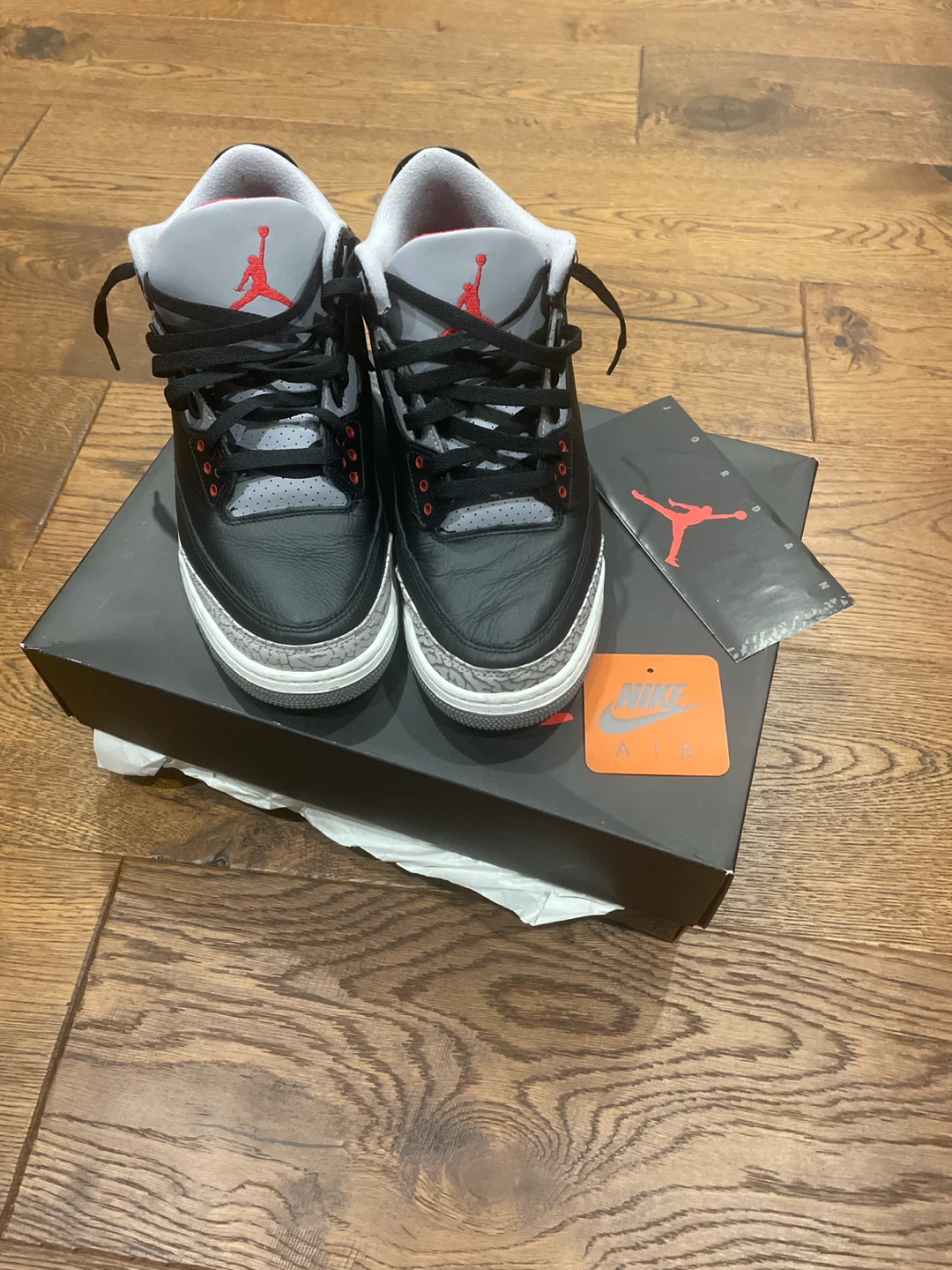 Air Jordan 3 Retro Black Cement Shoes - photo 4