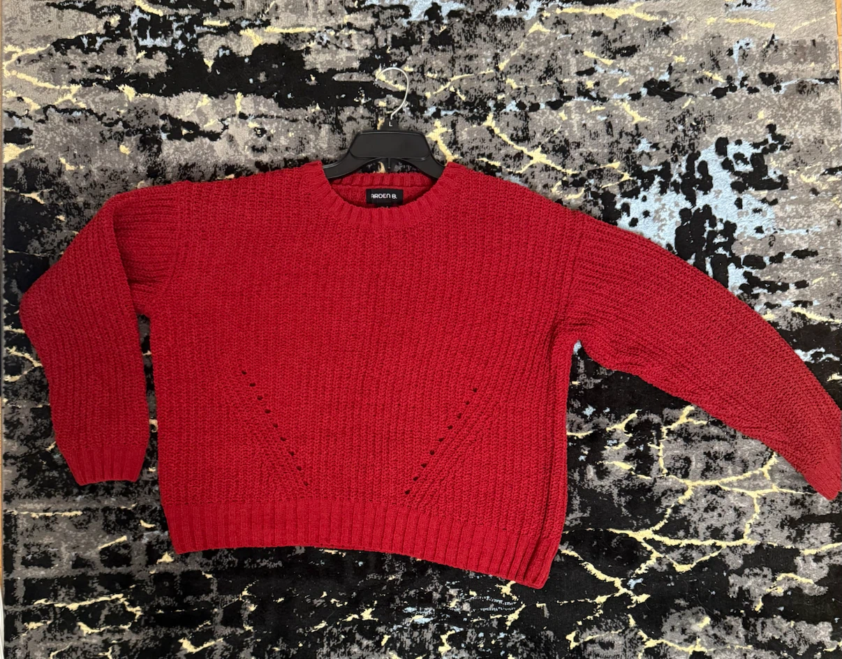 Arden B. Red Knit Sweater