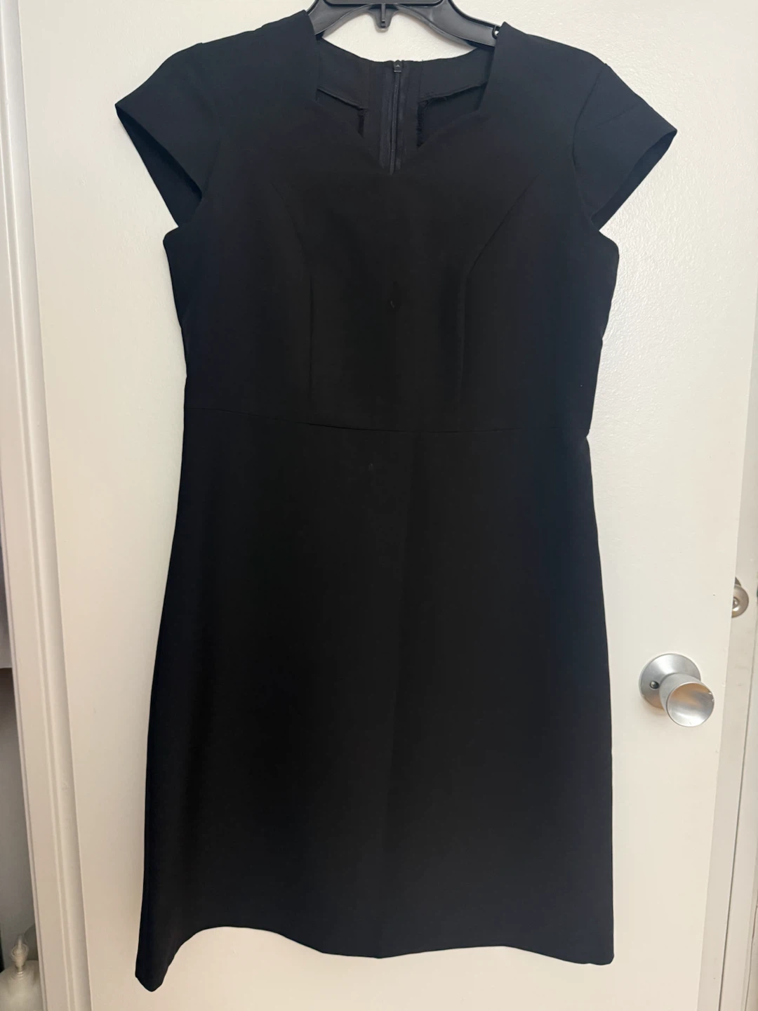 Black Cap Sleeve Dress