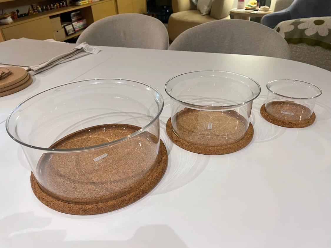 Bodum Glassware with Cork Trivet set