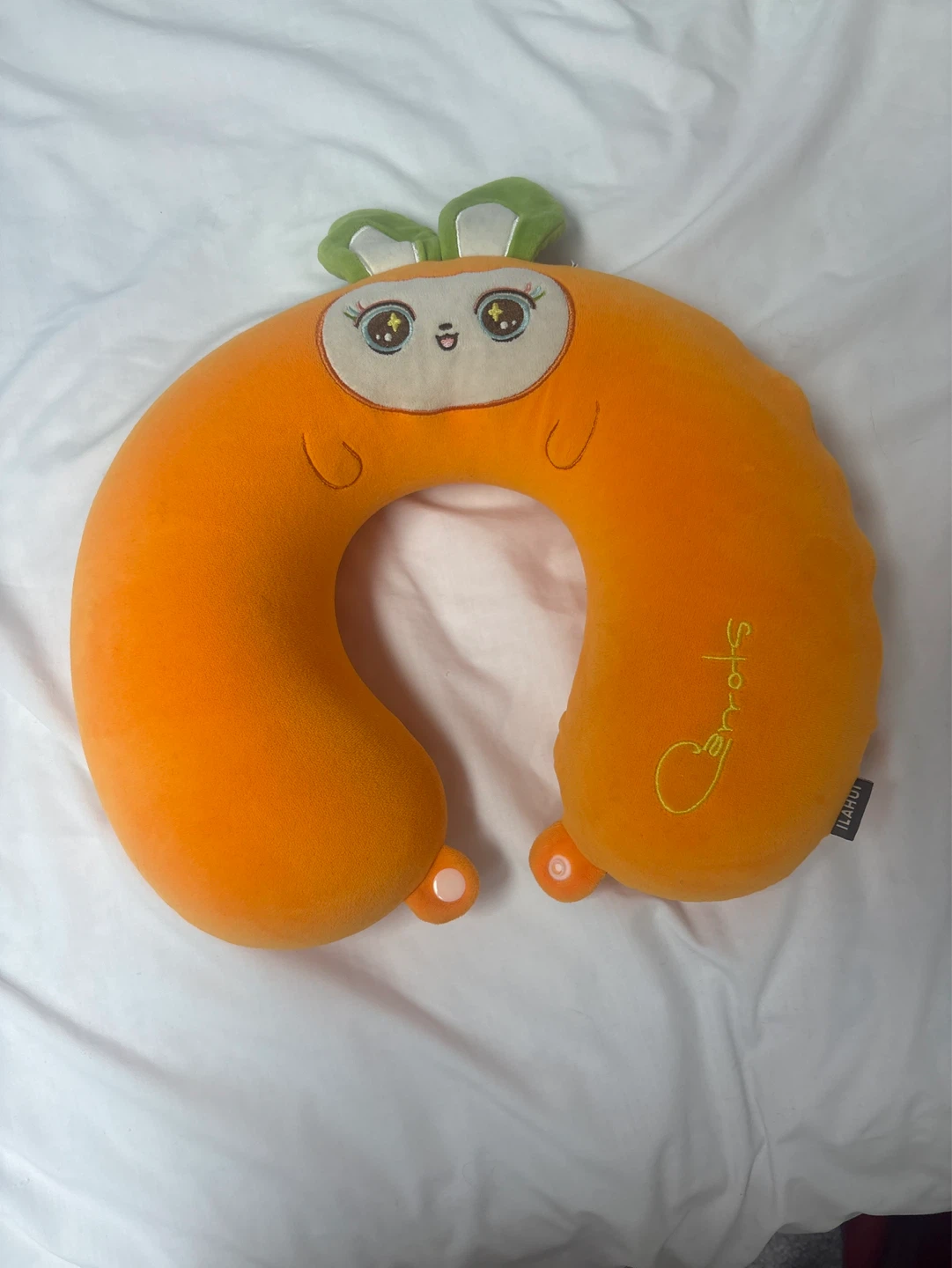 Cute Carrot U-Shaped Travel Pillow