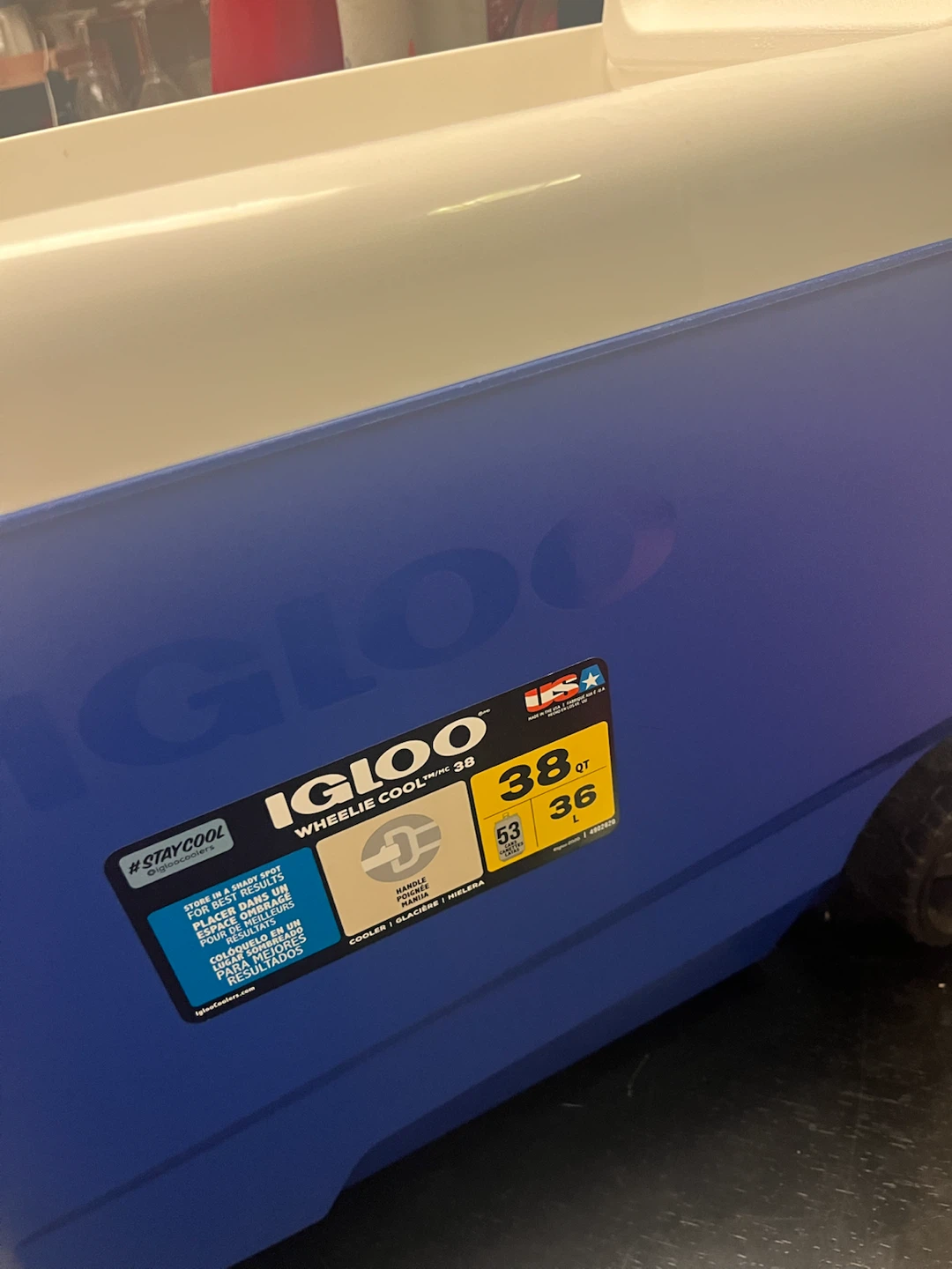 Igloo 38 qt cooler