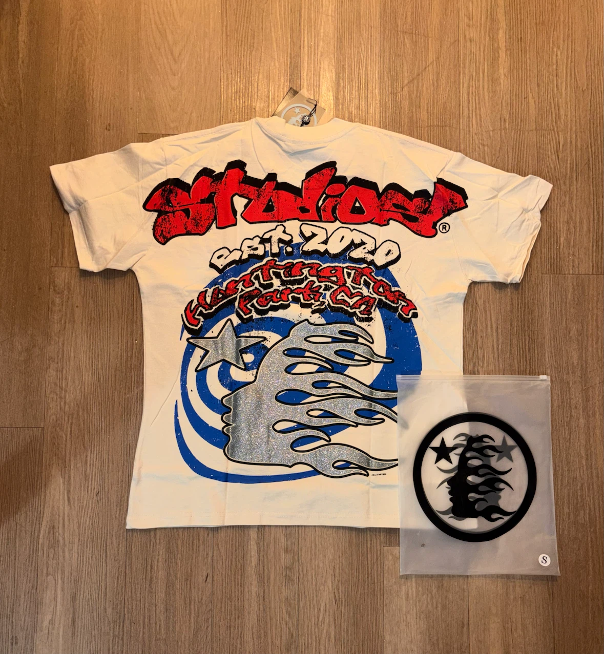 Hellstar T-Shirt Cream Size S - photo 2