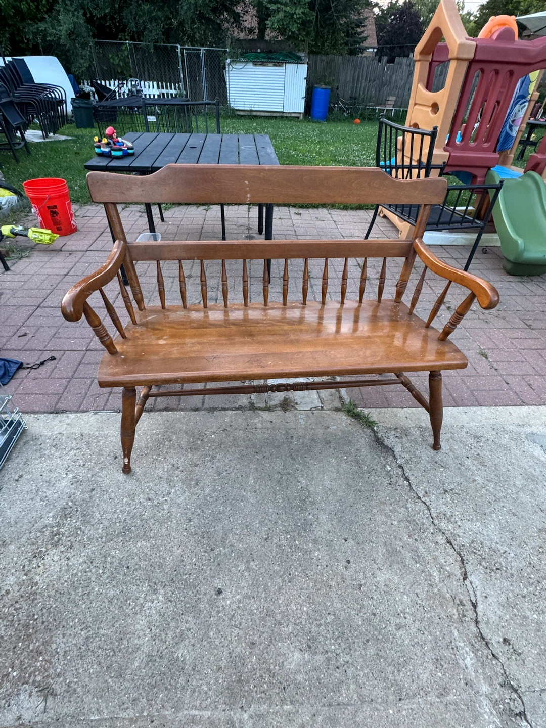 Wooden Garden Bench - photo 2
