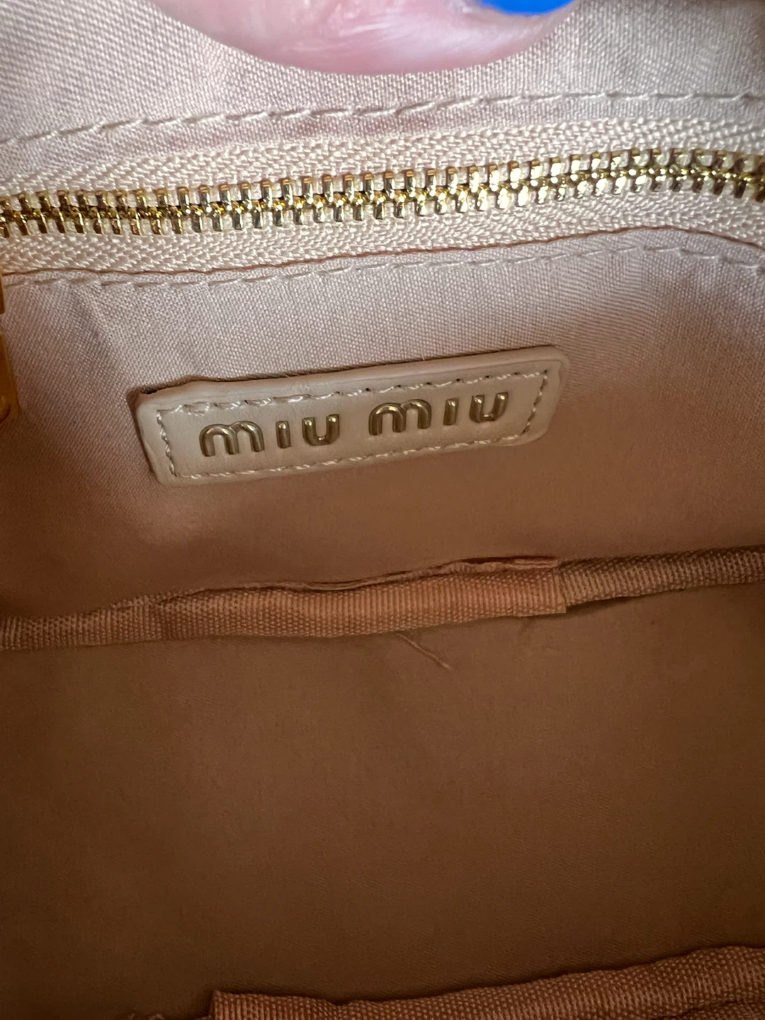 Quilted Crossbody Bag Nude Beige Gold Hardware Dust Bag - photo 4