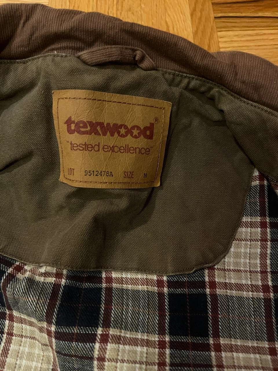Texwood Men's Plaid Lined Jacket - Size M - photo 3