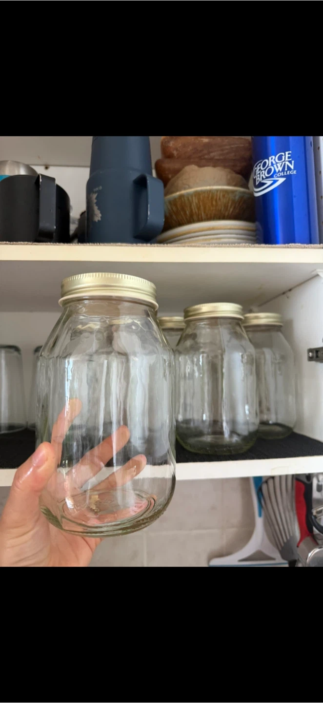 6piece of Glass Mason Jars with Lids