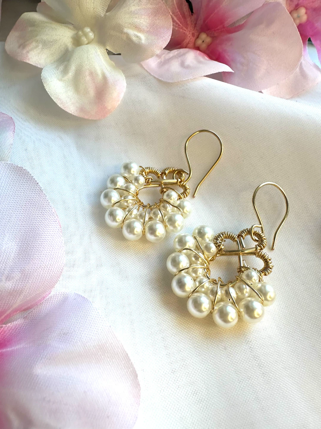 Abanico de perlas Earrings- @jennferrersuarez