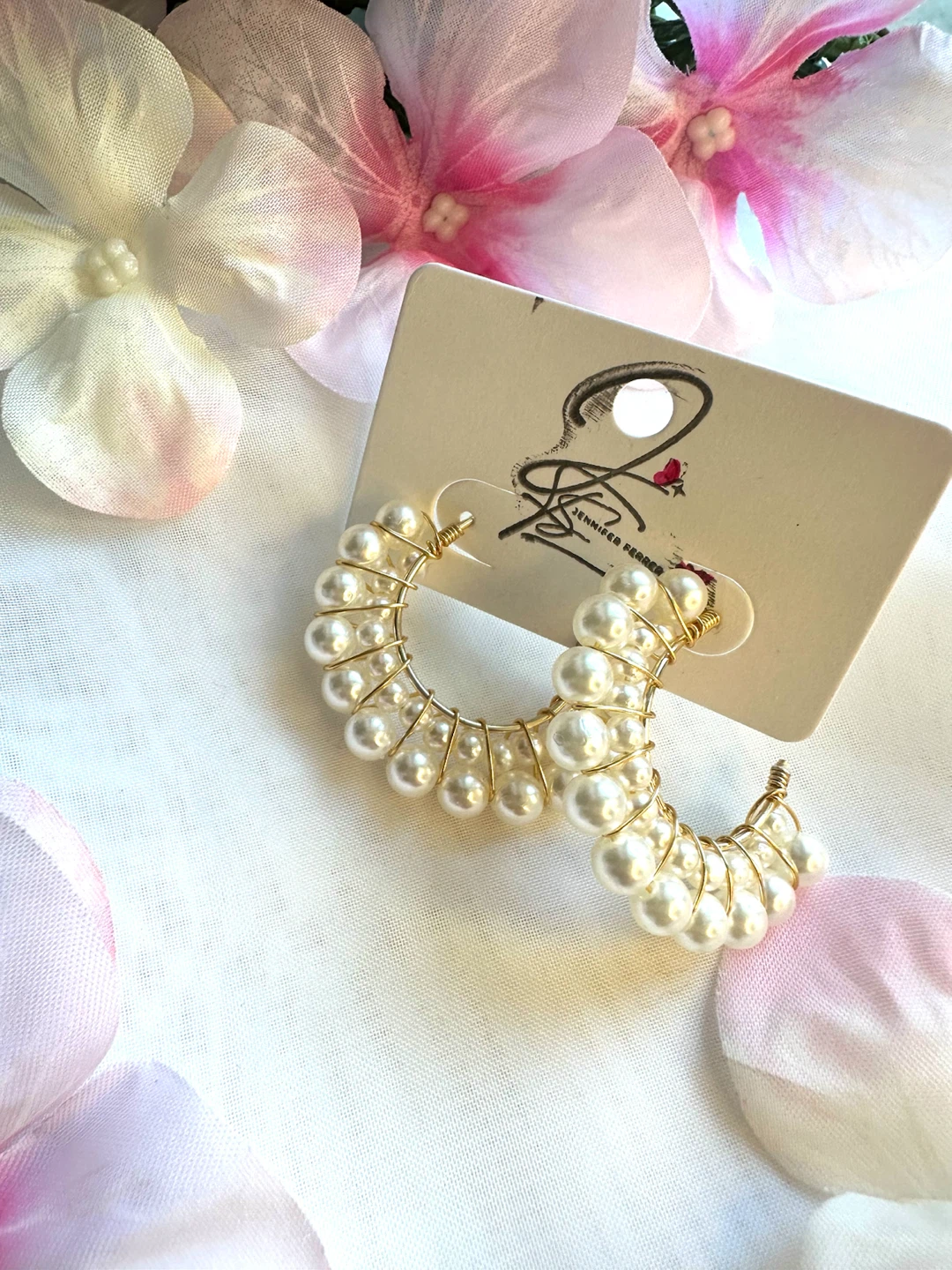 Candongas de Perlas  Earrings- @jennferrersuarez - photo 3