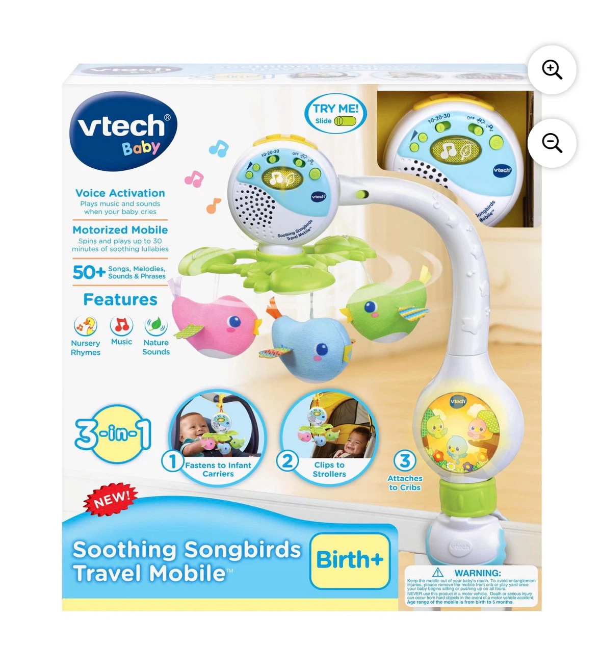 VTech Soothing Songbirds Travel Mobile - photo 3