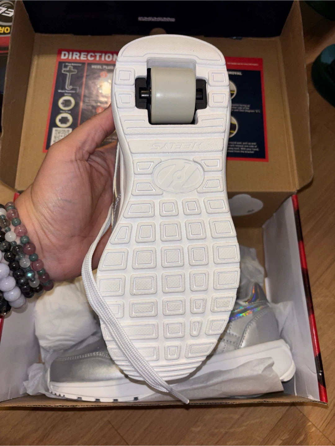 Reebok Youth Classic Wheeled Shoes Silver - photo 4