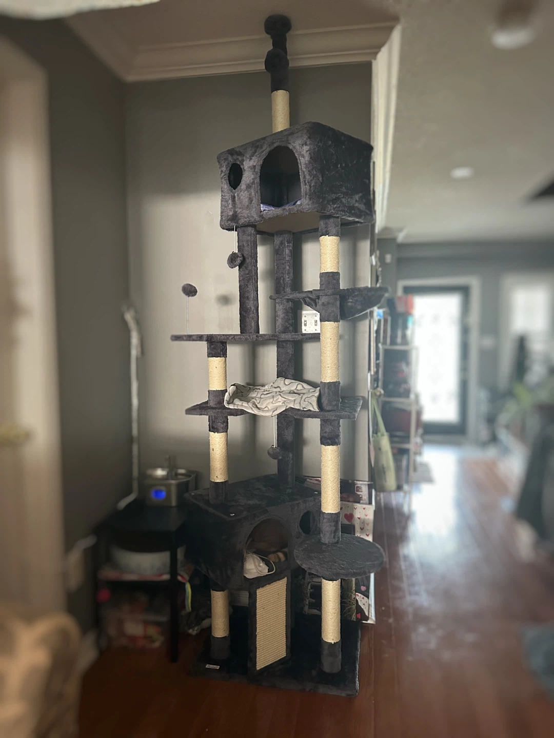 PawHut Floor to Ceiling Cat Tree
