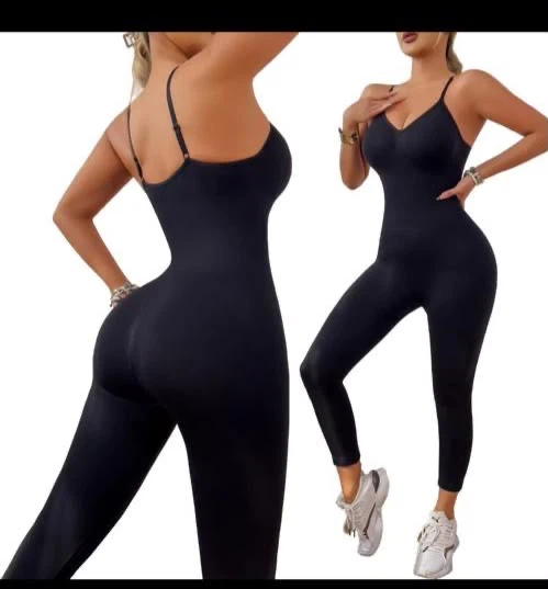 Black Workout Jumpsuit